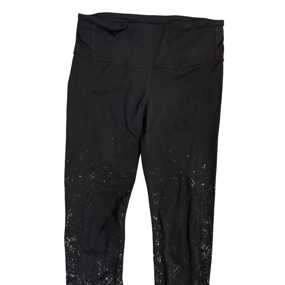 Lululemon Athletica Women’s Black and White Speckled Leggings Size 8 - Picture 3 of 5
